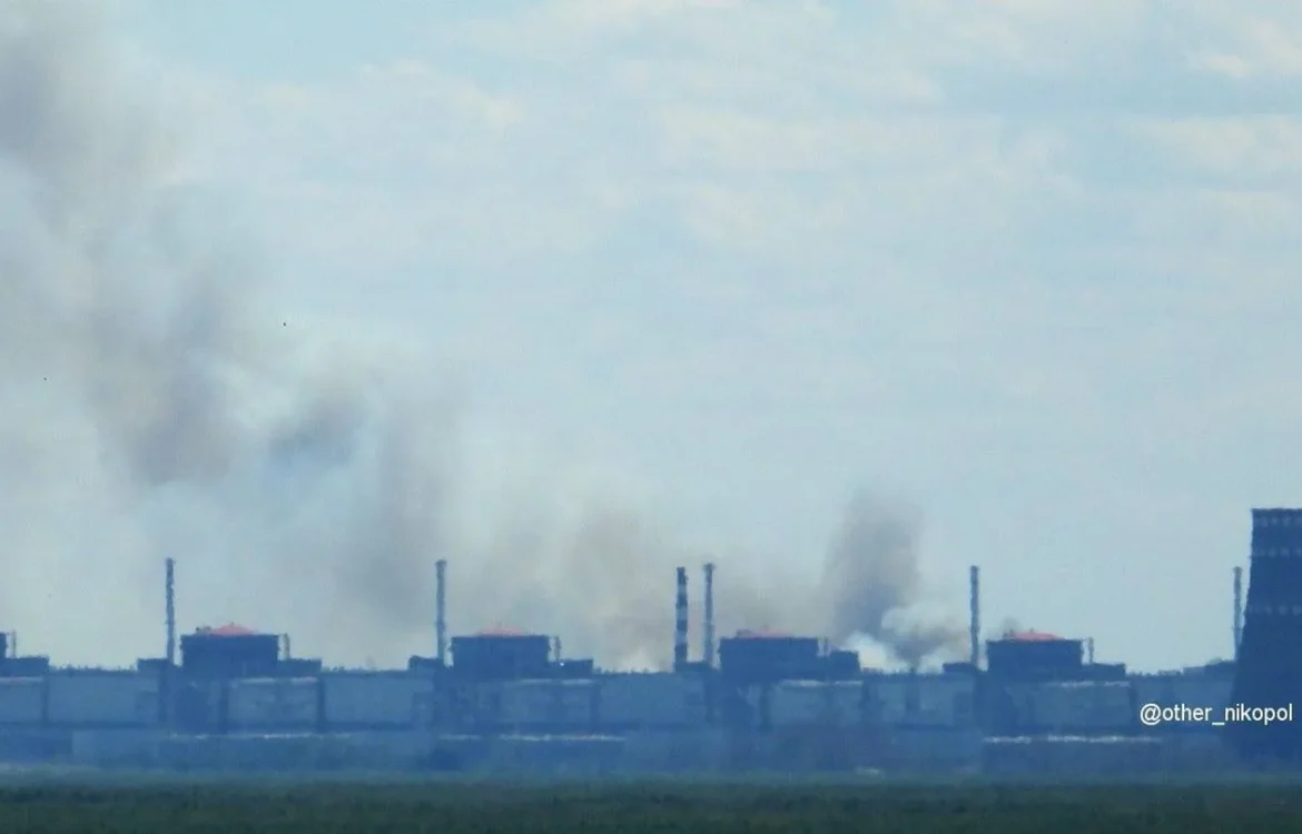 У районі тимчасово окупованої Запорізької АЕС помітили дим: що відомо