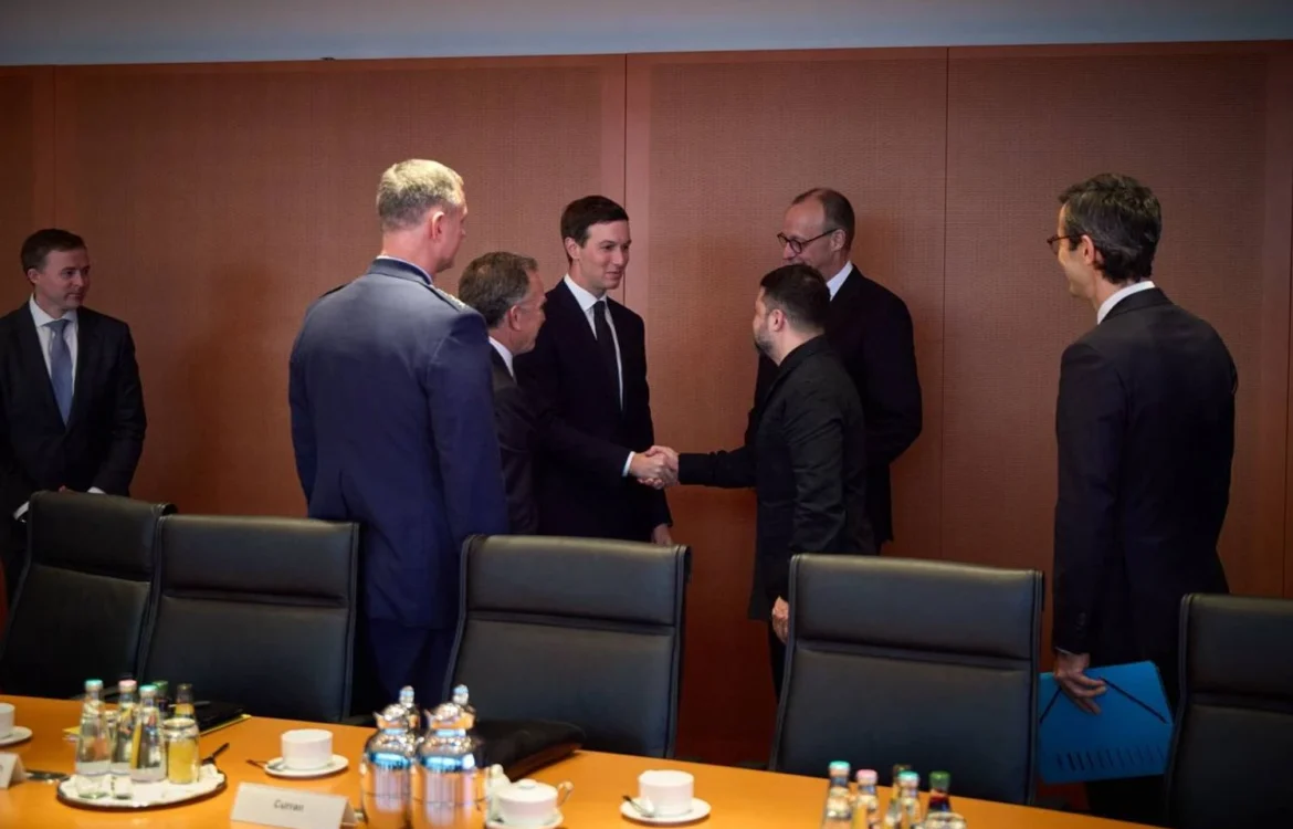 Зеленський у Берліні розпочав зустріч із посланцем президента США Віткоффом та зятем Трампа Кушнером