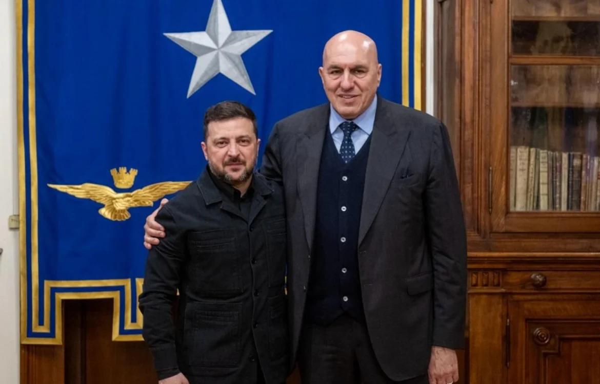Зеленський і глава Міноборони Італії домовилися про співпрацю в ППО та виробництві дронів